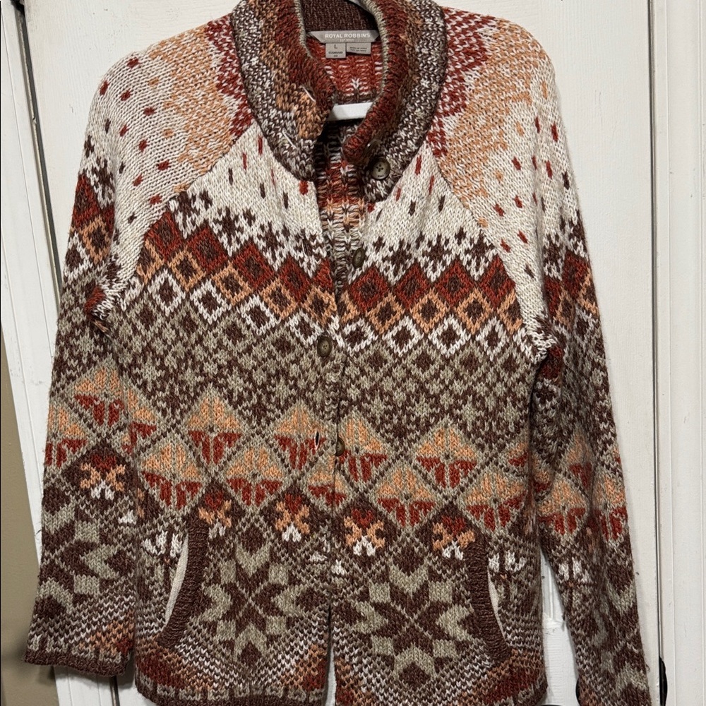 Cozy Multicolor Knit Cardigan